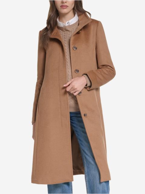 COLE HAAN Women's Stand Collar Wool Coat