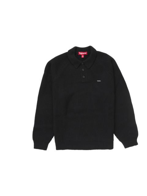 Supreme Supreme Waffle Small Box Sweater Black | REVERSIBLE