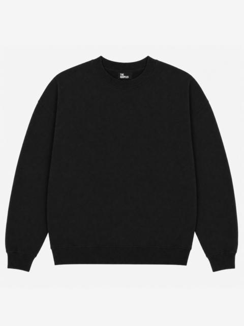 The Kooples BLACK CREW-NECK SWEATSHIRT