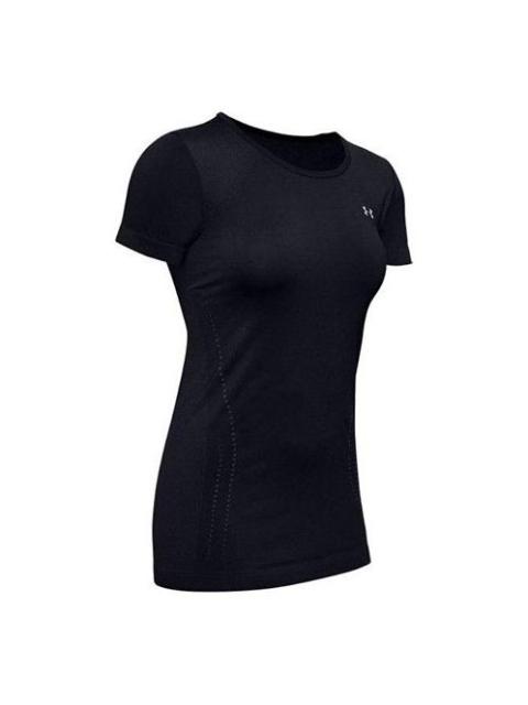 Under Armour (WMNS) Under Armour Seamless Training Sports Short Sleeve Black 1351604-001