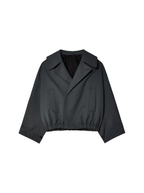Lemaire notch-lapels cotton jacket