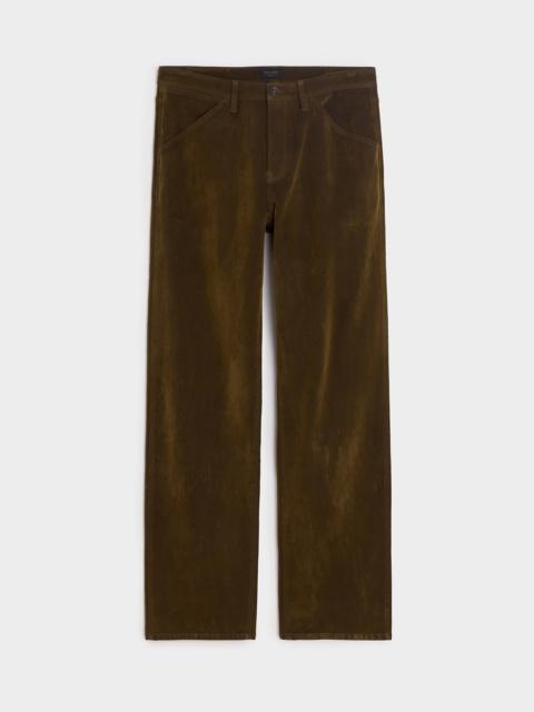 TODD SNYDER Flocked Denim Welder Pant