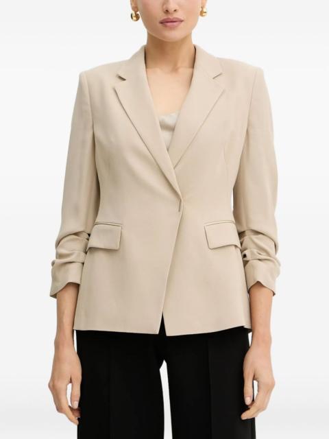 BOSS three-quarter sleeve blazer