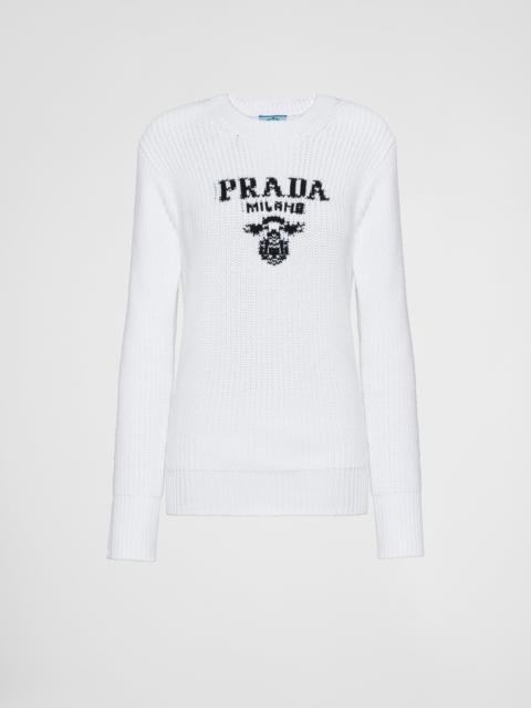 Prada Cotton crew-neck sweater