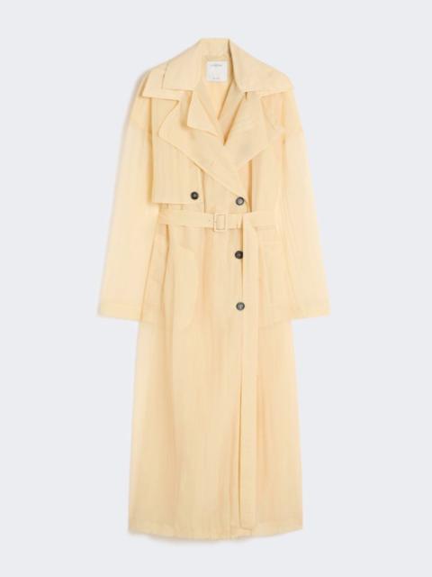 Sportmax Two-piece technical-fabric trench coat - vanilla