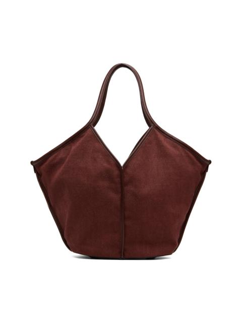 HEREU Brown Calella Soft Linen Tote