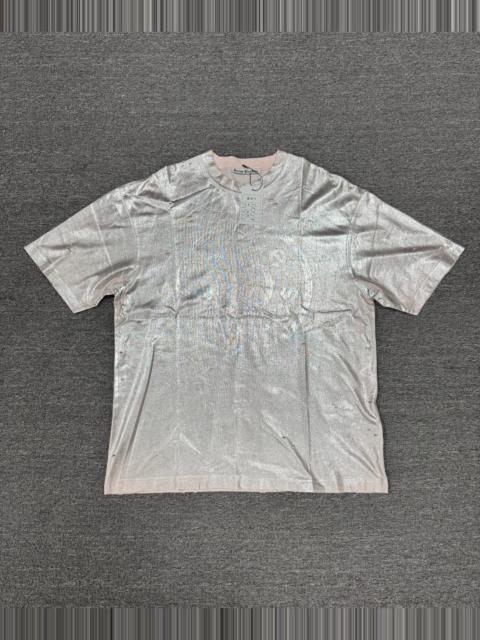 Acne Studios Acne Studios Silver Metal Distressed Short-Sleeve T-Shirt