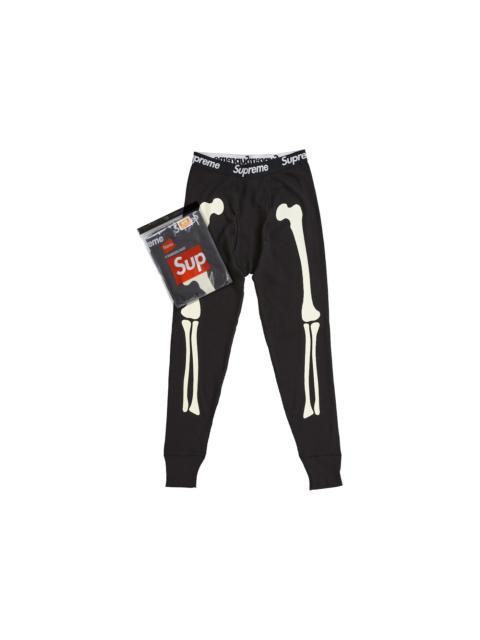 Supreme Supreme Hanes Bones Thermal Pant FW25 (1 Pack) Black
