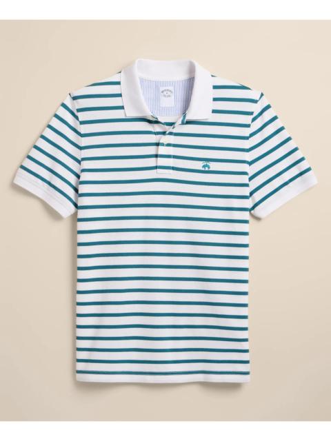 Brooks Brothers Golden Fleece® Stretch Supima® Cotton Short-Sleeve Striped Polo
