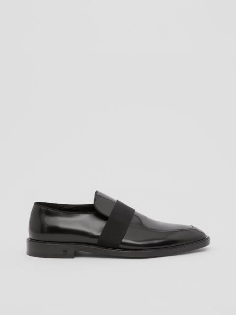 Burberry Ribbon detail Leather Loafers
