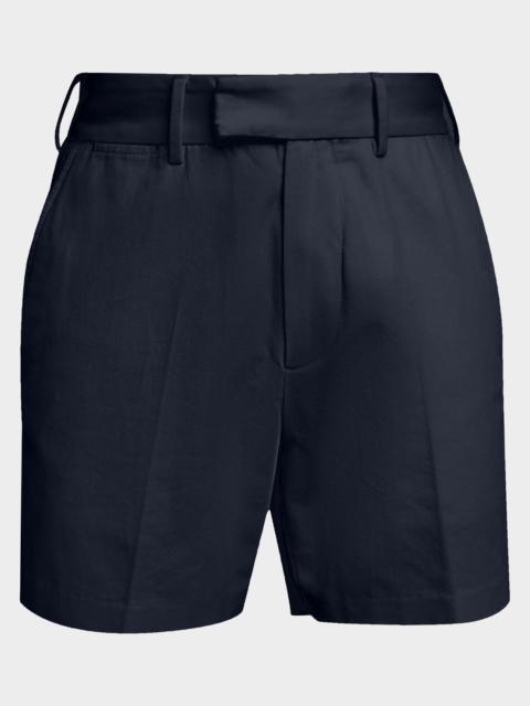 TOM FORD Men & apos;s Brushed Cotton Flat-Front Shorts