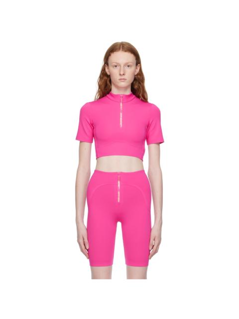 Off-White Pink Zip Top