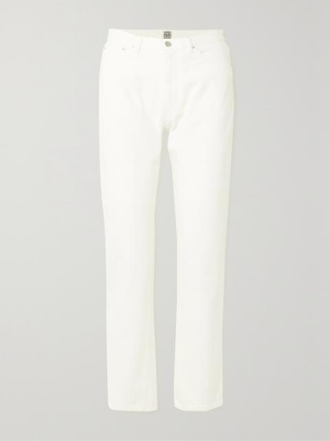 TOTEME + Net Sustain Twisted Seam High-rise Straight-leg Organic Jeans