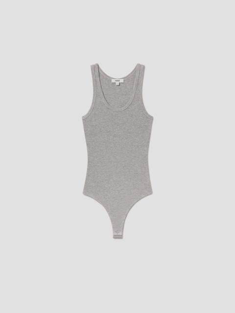 AGOLDE MARIA BODYSUIT IN GREY HEATHER