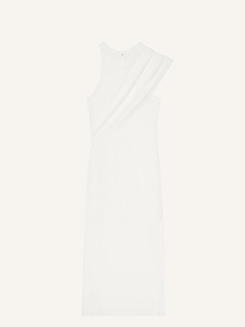 courrèges 90'S RIB TWIST MIDI DRESS