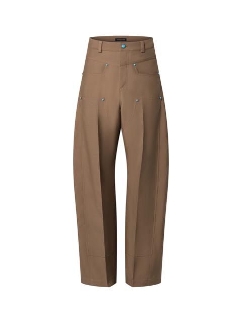 Louis Vuitton Tailored Wool Workwear Pants