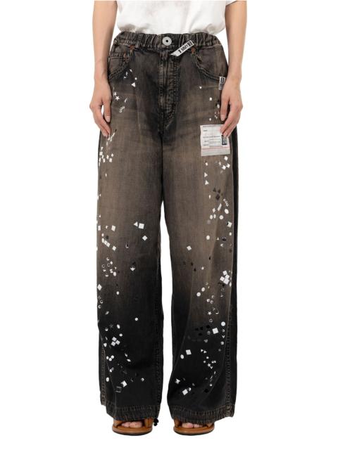 Maison MIHARAYASUHIRO Embellished Denim Wide Pants