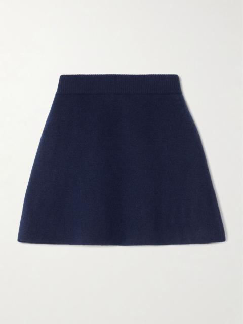 LISA YANG Clare cashmere mini skirt Navy