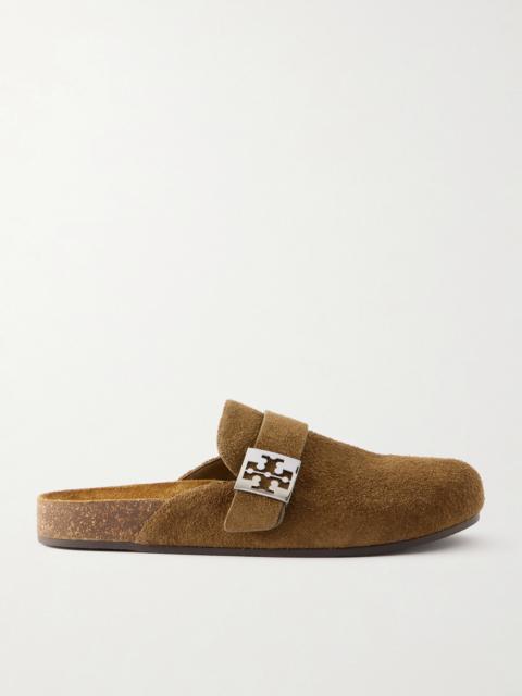 TORY BURCH Mellow Embellished Suede Clogs