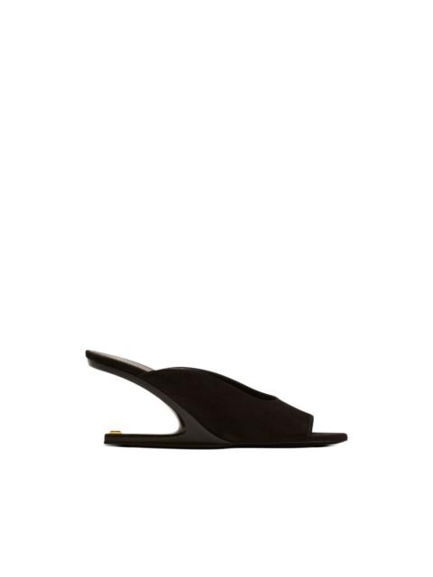 Balmain open-toe suede mule sandals
