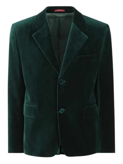 GUCCI single-breasted velvet blazer