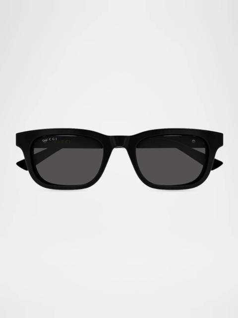 GUCCI Men's GG2248S The Wirecore Recycled Acetate Square Sunglasses
