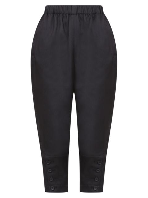 Comme Des Garçons TAPERED CUFF PANTS | BLACK