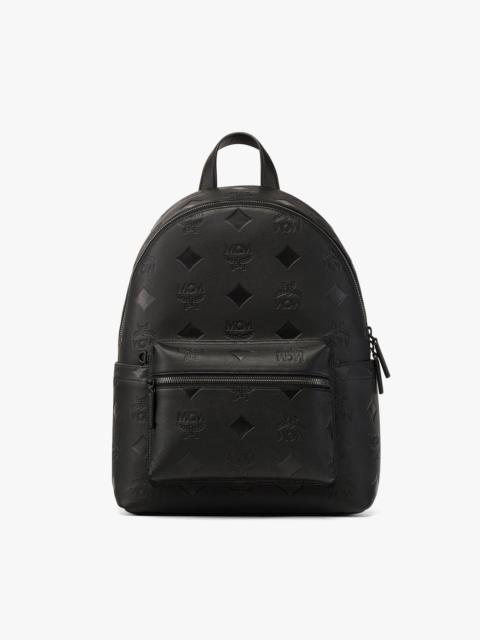 Mcm Brandenburg Backpack in Cubic Jacquard Nylon Black Eco Nylon
