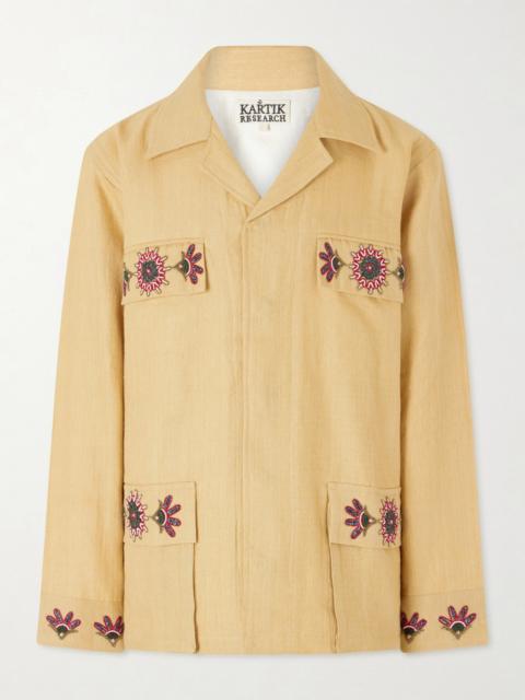 KARTIK RESEARCH Jaisalmer Embroidered Linen Jacket
