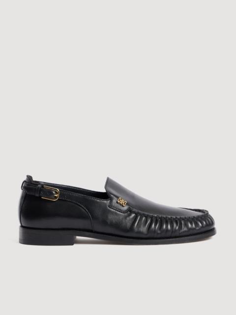 Sandro LEATHER BUCKLE LOAFERS