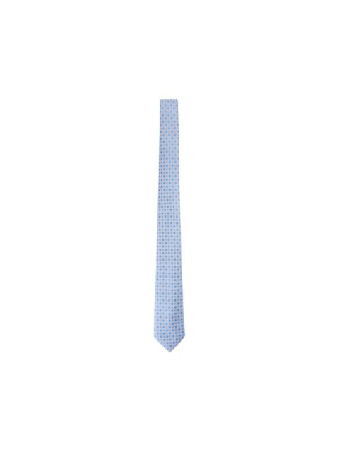 Canali geometric-pattern silk tie