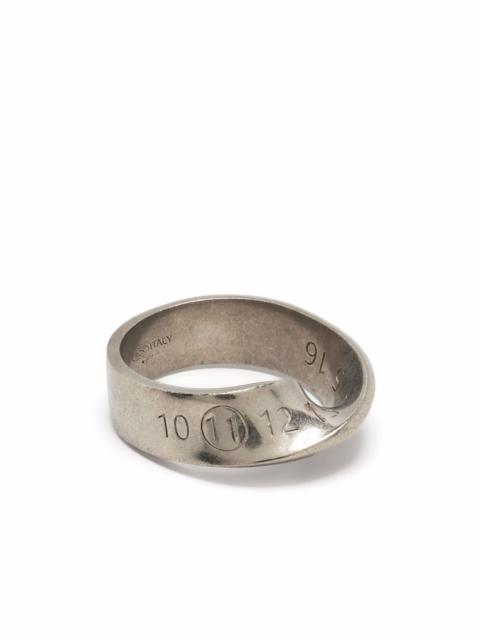 Maison Margiela Logo twisted number ring