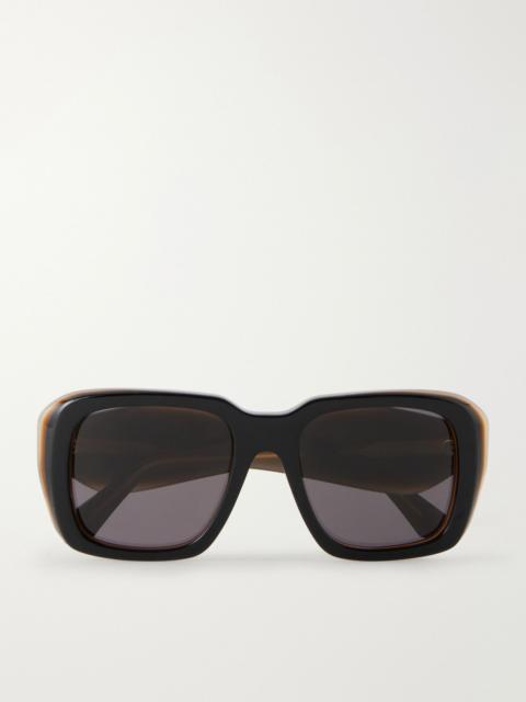 Loewe + Paula's Ibiza Signature Square-Frame Acetate Sunglasses Black