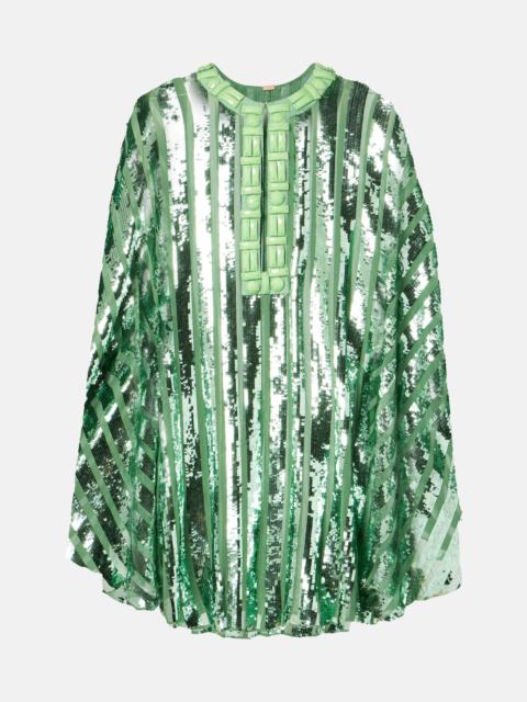 Johanna Ortiz Embellished sequined tunic