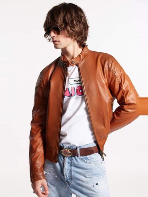 DSQUARED2 BIKER LEATHER JACKET