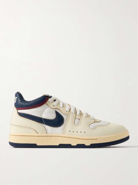 Nike Attack Mesh, Suede and Leather Sneakers