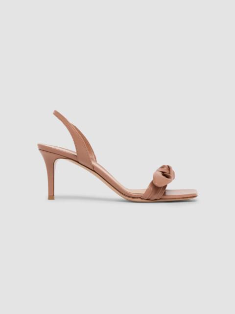 Gianvito Rossi Women's 70MM Leather Slingback Sandals - Beige