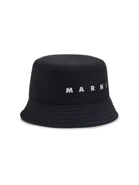 logo-embroidered bucket hat