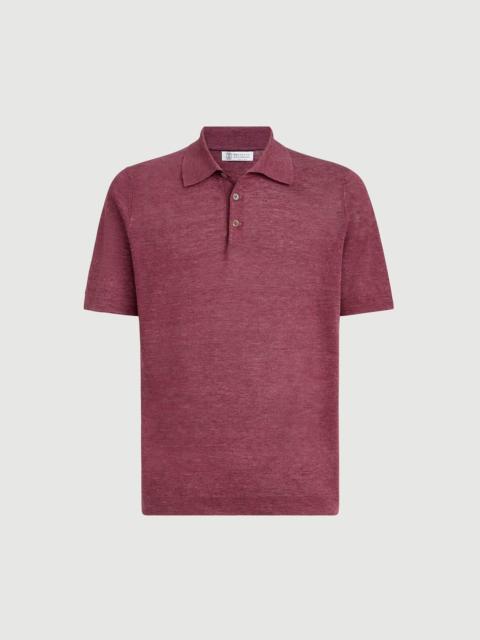 Brunello Cucinelli Linen and cotton knit polo