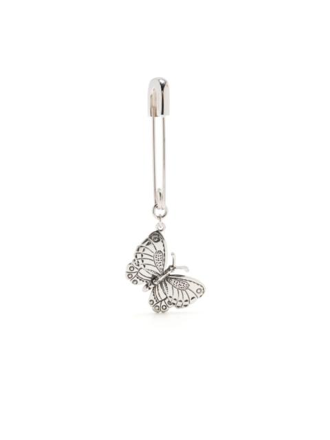 sterling silver Butterfly charm earring