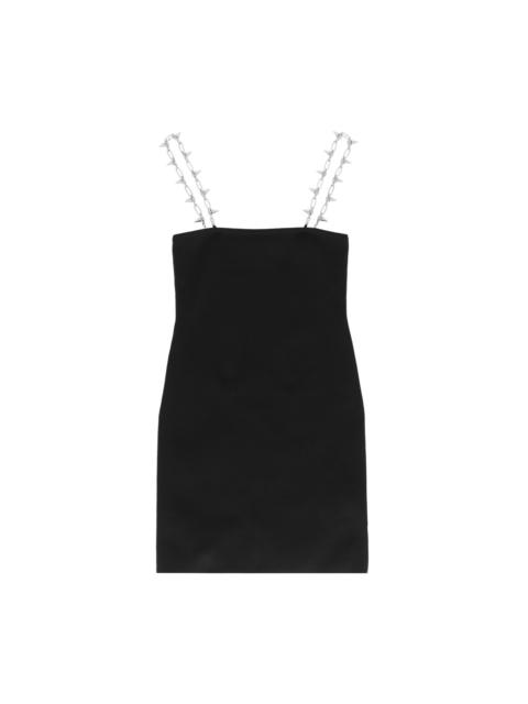 STUD STRAP MINI DRESS