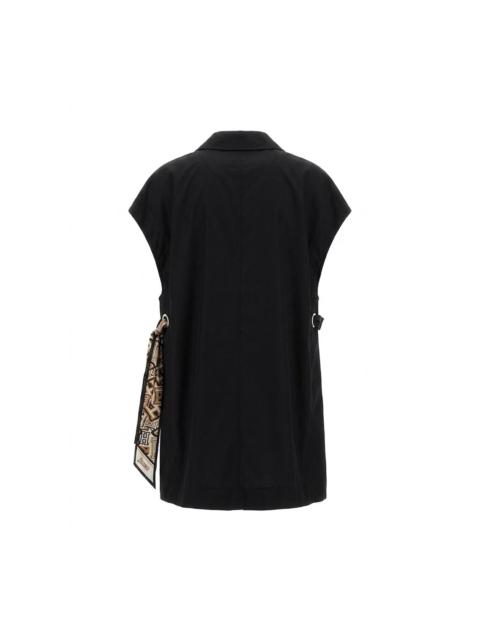 Herno Herno Sleeveless Blazer Dress Black Cotton