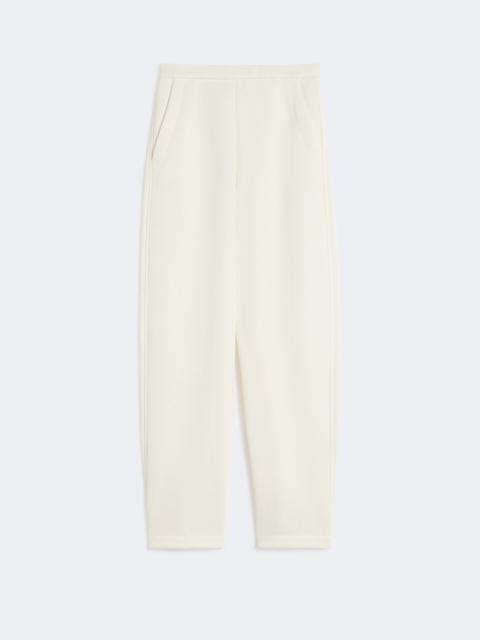 Max Mara DENTE Cotton fleece trousers - IVORY