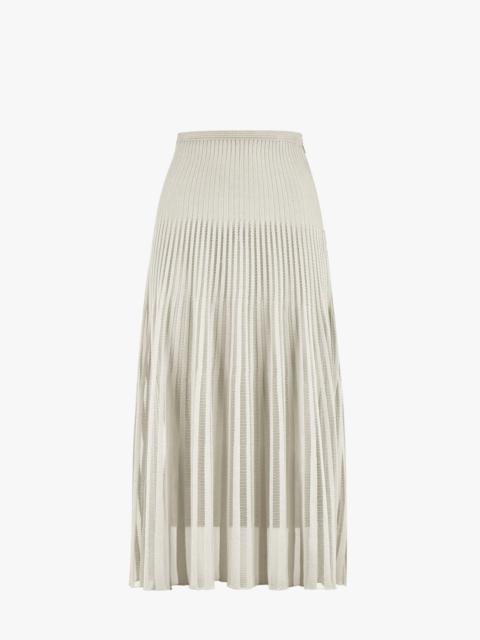 FENDI gray viscose skirt