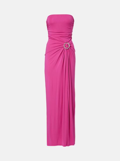 SIMKHAI Emma gathered jersey bustier dress