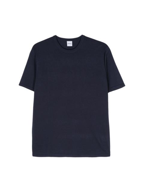 crew-neck knitted T-shirt