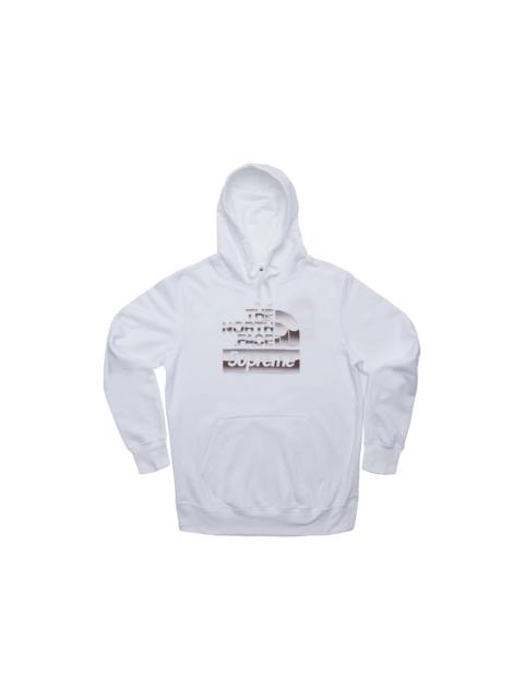Supreme The North Face Metallic Logo Hooded Sweatshirt White