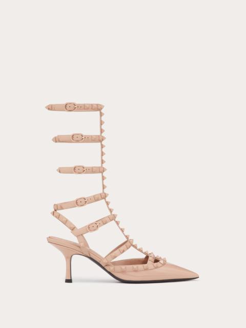 PATENT ROCKSTUD PUMPS WITH MATCHING STRAPS AND STUDS 70MM