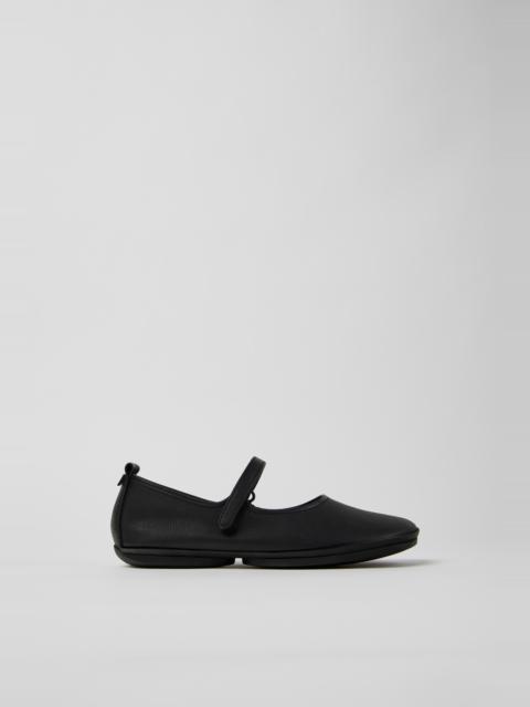 CAMPER Right Nina Black Leather Shoes for Women.