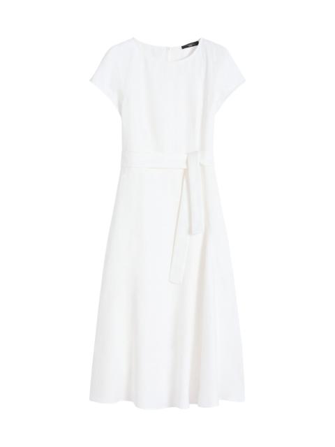 WEEKEND Max Mara Women's Linen Canvas Midi Dress - White